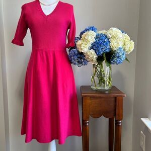 Kate Spade Pink A-Line Midi Dress